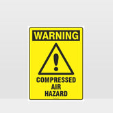 Customized Hazard Signs,Warning Compressed Air Hazard Sign